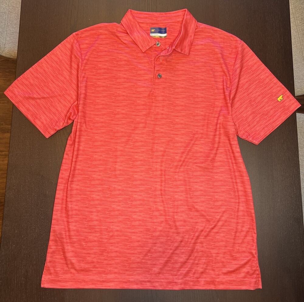 Jack Nicklaus Performance Stretch Golf Polo Shirt Men’s Size Large Athletic Red